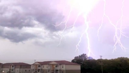 Thunderstorms rumble up and down the East Coast