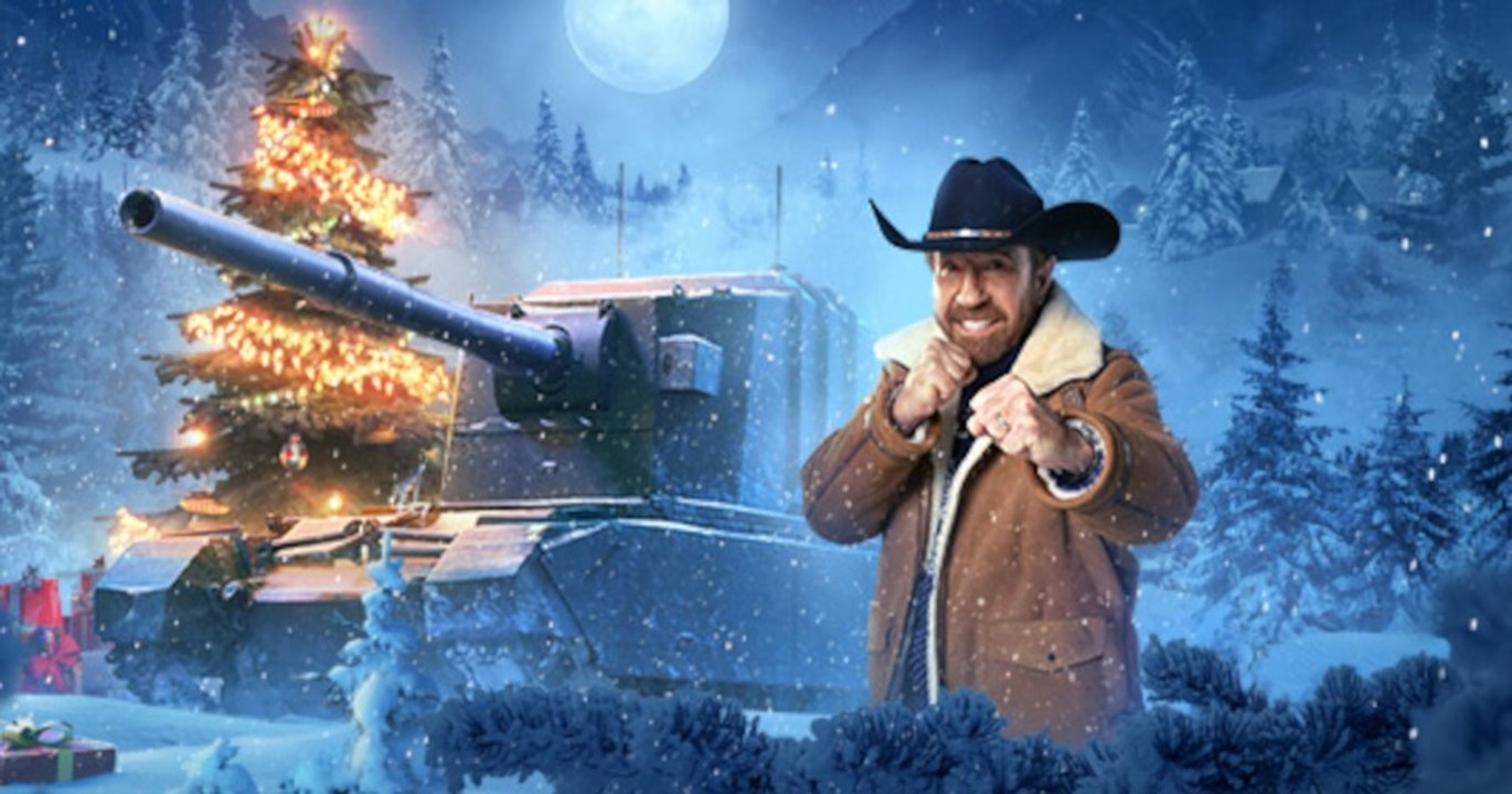 World of Tanks: Chuck Norris rettet mit einem Panzer zu Weihnachten Katzen