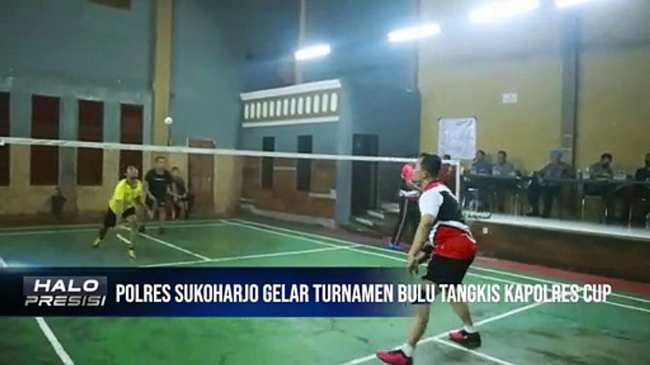 Memeriahkan Hari Bhayangkara ke-76 Polres Sukoharjo Menggelar Turnamen Bulu Tangkis Kapolres Cup
