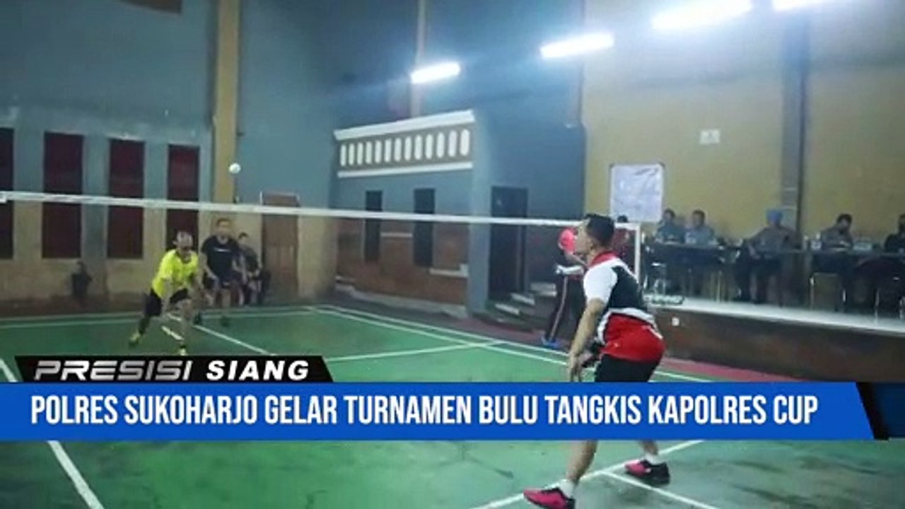 Memeriahkan Hari Bhayangkara ke-76 Polres Sukoharjo Menggelar Turnamen Bulu Tangkis Kapolres Cup
