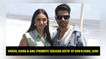 Varun, Kiara & Anil Promote ‘Jugjugg Jeeyo’ At Sun N Sand, Juhu