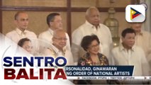 Walong personalidad, ginawaran ni Pres. Duterte ng Order of National Artists; Loan agreement para sa South Commuter Railway Project, nilagdaan kahapon