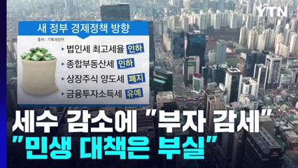 돈 쓸 일도 많은데 '부자 감세'?..."민생 대책은 부실" / YTN