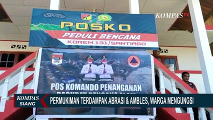 Tải video: Sejumlah Rumah Ambles Akibat Abrasi Laut, Warga Mengungsi di Posko BPBD Kabupaten Minahasa