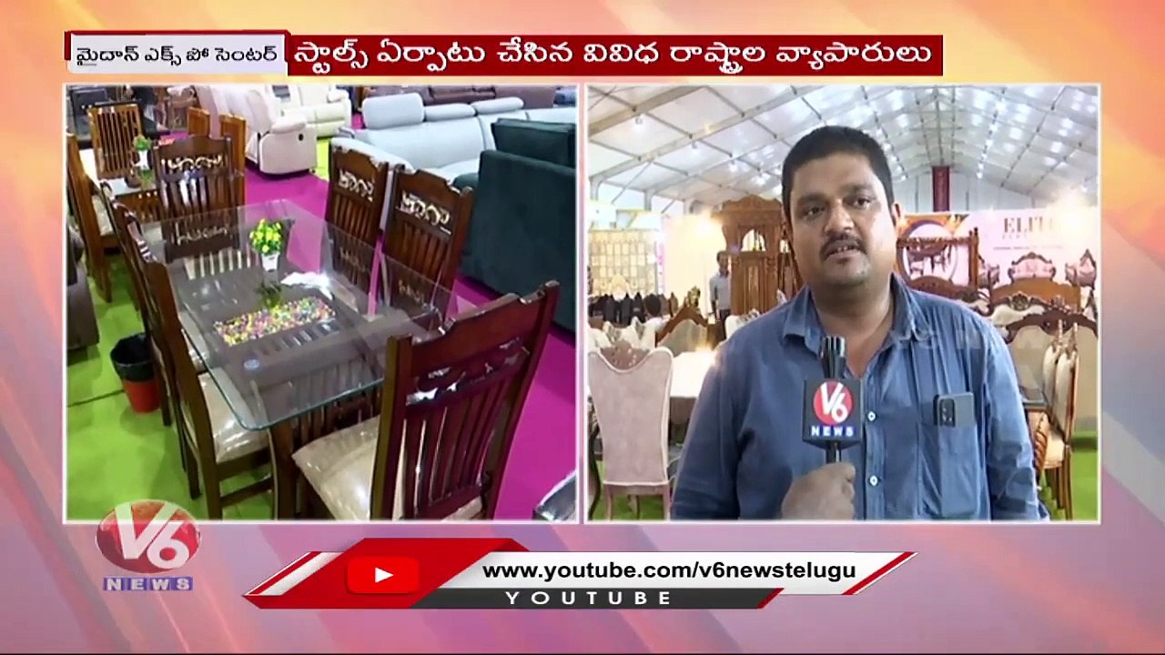 Biggest Funiture Expo Begins In Maidan Expo Center _ Hyderabad _ V6 News