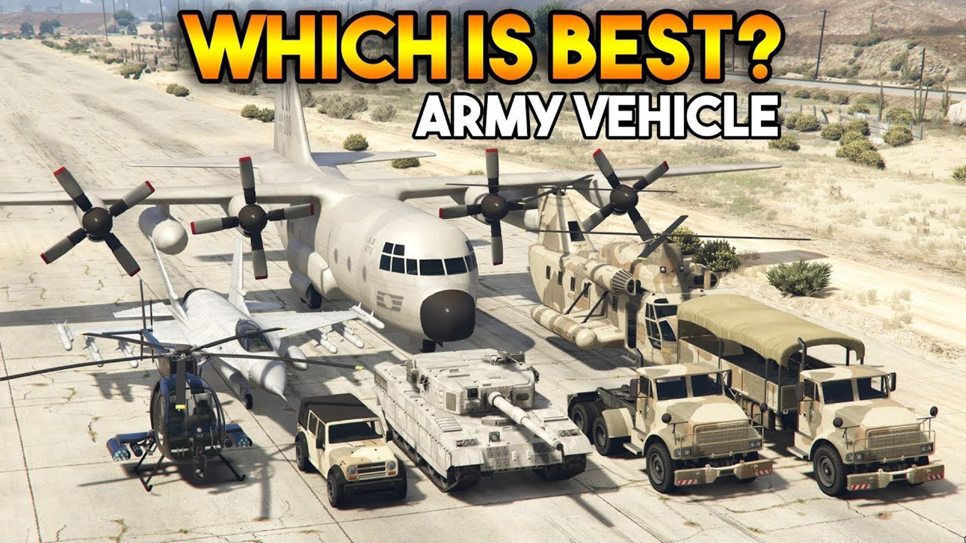 GTA 5 military base location and how to steal the Rhino tank, fighter jet,  attack chopper and Titan explained