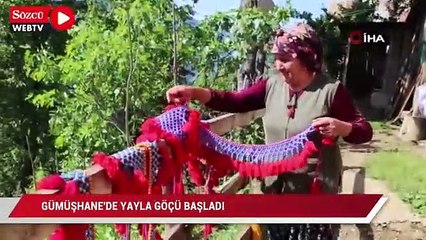 Gümüşhane’de yayla göçü başladı