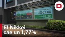El Nikkei cae un 1,77% ante el temor a la subida de tipos en Europa
