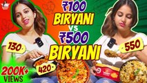100 Rupees Biryani VS 500 Rupees Biryani _ Niveditha Gowda