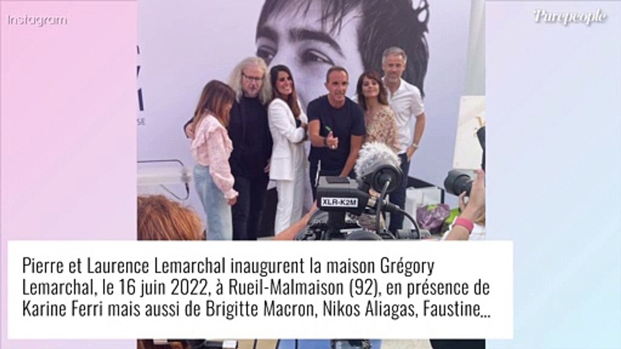 Karine Ferri retrouve ses ex beaux-parents, à l'inauguration de la maison Grégory Lemarchal