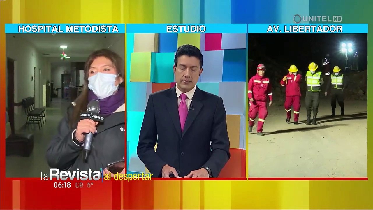 Deslizamiento en La Paz dejó seis personas heridas y dos vehículos afectados