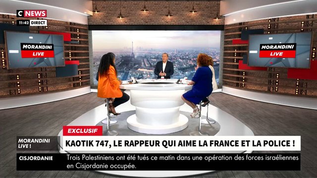 EXCLU - Menacé de mort pour avoir défendu la France et la police, le rappeur Kaotik747 brise le silence sur le plateau de Morandini Live : Il y a eu des menaces sur mes enfants. J’ai du mal avec tout ça - VIDEO