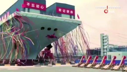 Çin üçüncü uçak gemisini suya indirdi