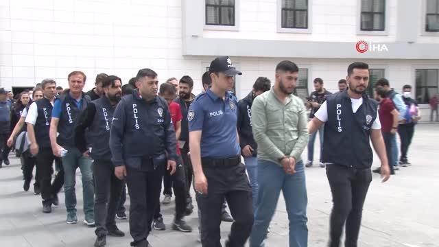 Uyuşturucu çetelerine yönelik Süpürme Operasyonu : 66 şüpheli adliyeye sevk edildi