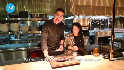 Would you eat a Dh1,000 steak covered in gold?