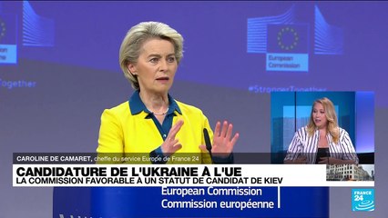 Candidature de l'Ukraine à l'UE : Volodymyr Zelensky salue une "décision historique"