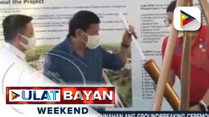 Pres. Duterte, pinangunahan ang groundbreaking ceremony ng Philippine Sports Training Center sa Bagac, Bataan