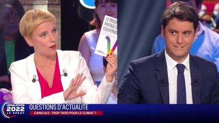 GALA VIDÉO - “Tout va bien se passer” : Clémentine Autain se joue de Gabriel Attal en plein débat
