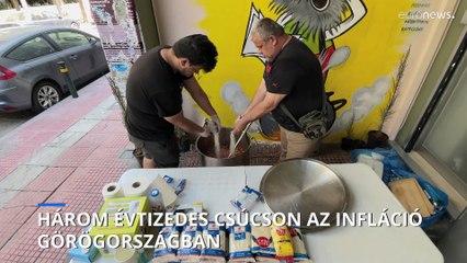 Három évtizedes csúcson az infláció Görögországban