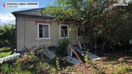 Russian shelling leaves massive craters, mines and unexploded rockets