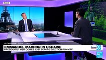 Macron's visit in Ukraine comes just before election run-off