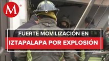 Explosión por acumulación de gas dentro de una vivienda en Iztapalapa