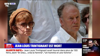 Nadine Trintignant rend hommage à Jean-Louis Trintignant sur BFMTV - Vidéo  Dailymotion