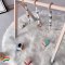 LaviElle Baby Play Gym Foldable Wooden Baby Gym Includes Non Toxic Baby Teething Toys Wooden Play Gym Newborn and Baby Activity Gym for 0-1.5 Years Play Gym for Baby with Gender Neutral Baby Toy - Baby