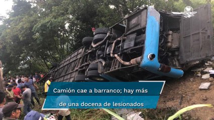 Volcadura de camión con peregrinos en Chiapas deja 9 muertos