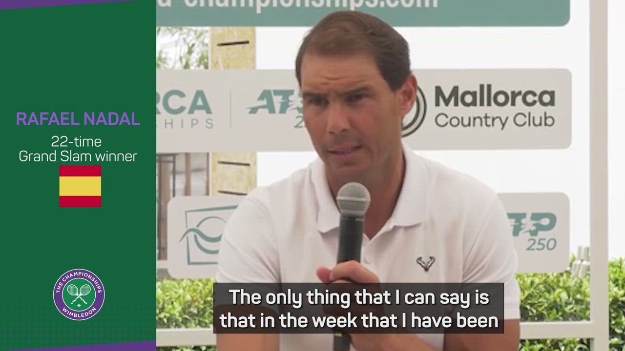 TENNIS: Wimbledon: Nadal announces intention to play at Wimbledon