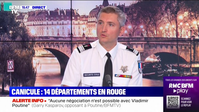 Canicule: le porte-parole de la Sécurité Civile affirme que les interventions ses services de secours sont nombreuses