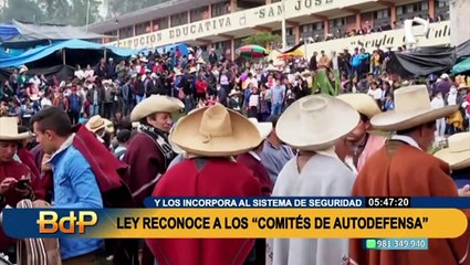 Congreso promulgó ley que permite que comités de autodefensa se puedan armar