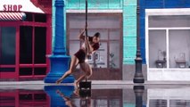 Kristy Sellars Performs Pole Dance Combined with Projection Arts | America's Got Talent 2022