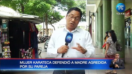 Guayaquil: Mujer karateca defendió a madre agredida por su pareja