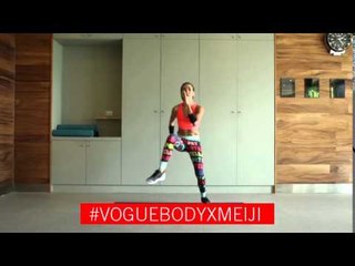 #VogueBody: How to do Switch Leg Crunch correctly by Meiji