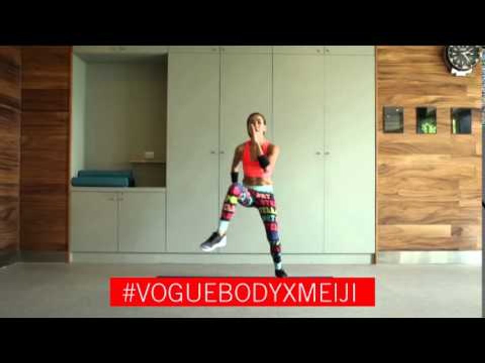 #VogueBody: How to do Switch Leg Crunch correctly by Meiji