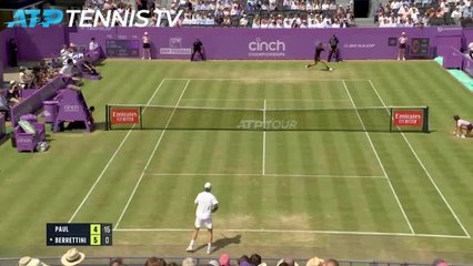 Queen's - Berrettini sans trembler contre Evans