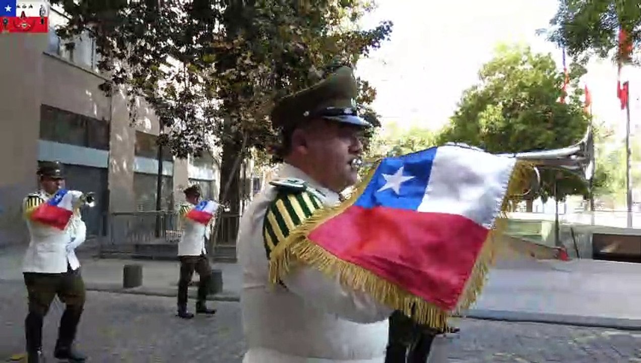 Orfeón Nacional de Carabineros de Chile, pasacalle rumbo al palacio de la moneda, Marcha: Lorraine