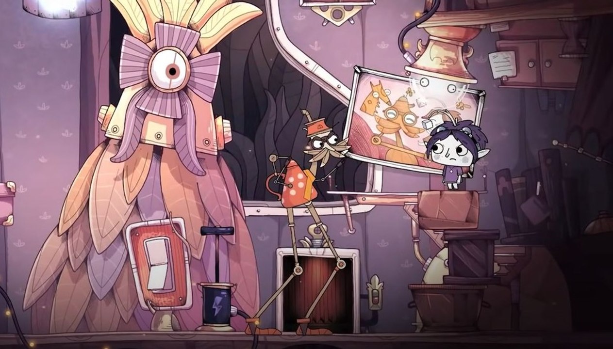 Tohu - gameplay zeigt puzzles auf skurillen fischplaneten