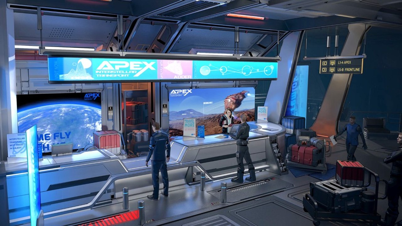 Elite: odyssey zeigt im trailer detaillierte raumhäfen & siedlungen voller npcs