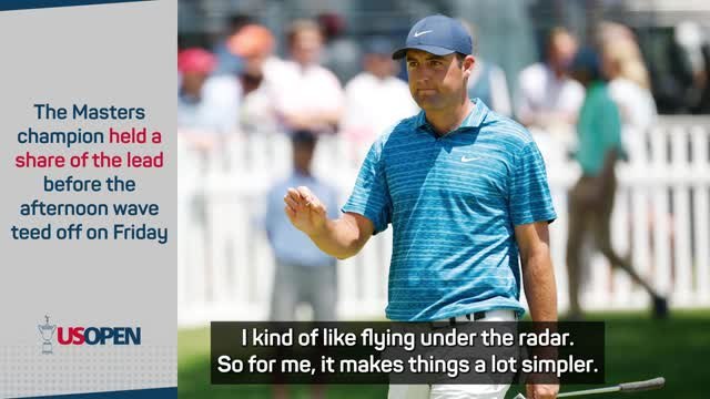 Scheffler happy to fly under the radar at U.S. Open