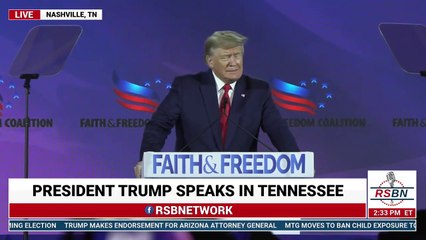 Trump's Speech At Faith And Freedom Coalition In Nashville, TN 6/17/22
