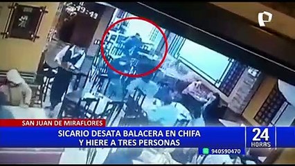 SJM: Sicario dispara a quemarropa dentro de un chifa
