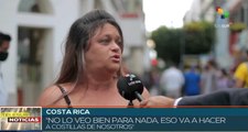 Ciudadanos de Costa Rica muestran descontento ante aumento salarial para funcionarios