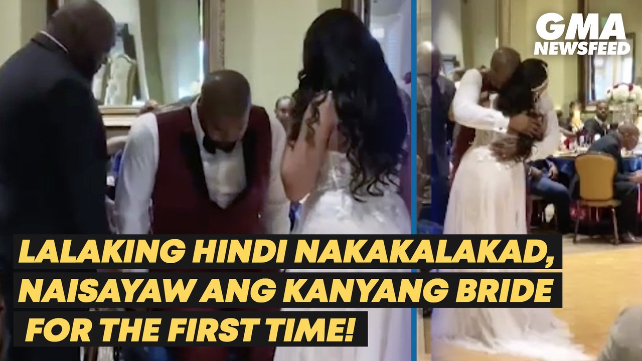 Lalaking hindi nakakalakad, naisayaw ang kanyang bride for the first time! | GMA News Feed