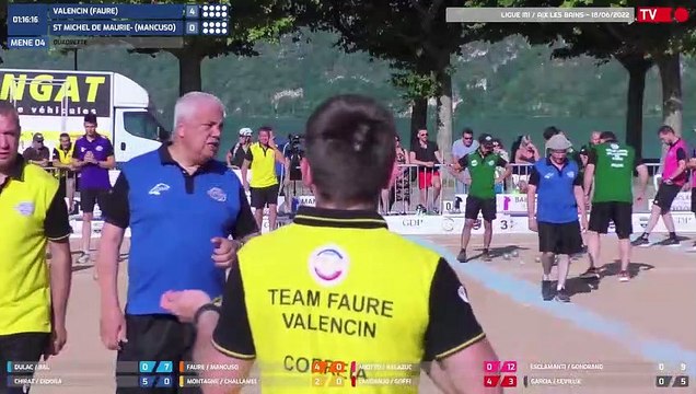 Samedi 18 Juin / Ligue Sport-Boules M1 / Aix les Bains / Partie Rapproché