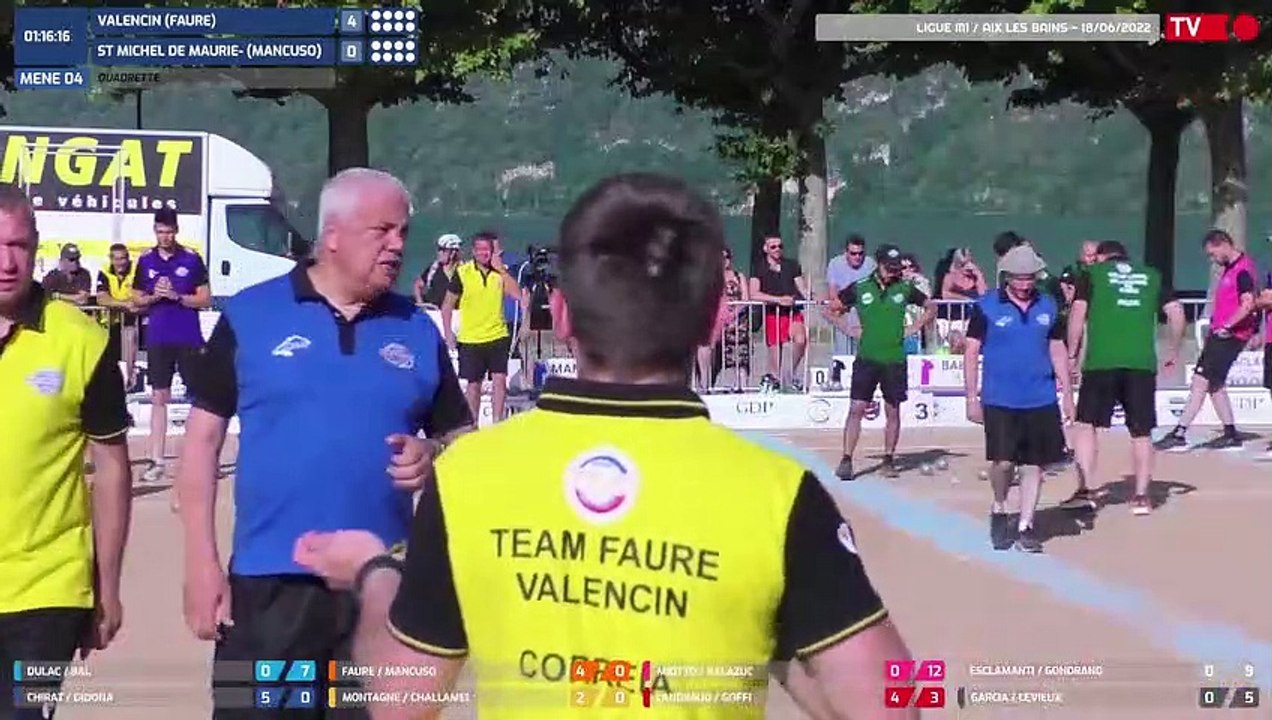 Samedi 18 Juin / Ligue Sport-Boules M1 / Aix les Bains / Partie Rapproché