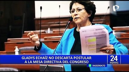 Parlamentaria Gladys Echaíz no descarta renunciar a la bancada de Alianza para el Progreso