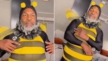 Mike Tyson'ın arı kostümü giyip dans ettiği görüntüler gündem oldu