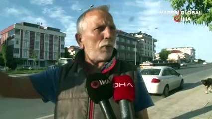 Açılan kapağı kapatmak için aracından indi, faciadan son anda dönüldü